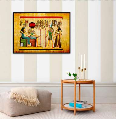 Poster - Egyptian history, 90 x 60 см, Framed poster, Vintage