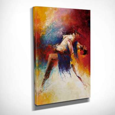 Poster - Abstract dance, 30 x 45 см, Canvas on frame, Art