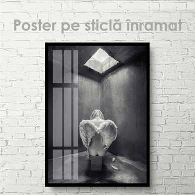 Poster - Aripile fetei, 30 x 45 см, Panza pe cadru, Nude