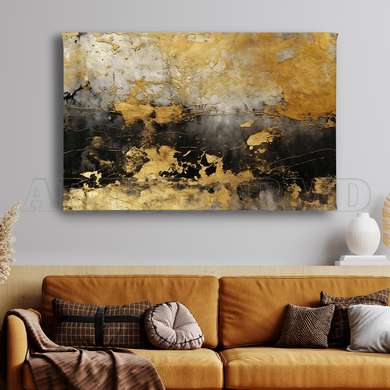 Poster - Vintage texture, 90 x 45 см, Framed poster on glass, Abstract