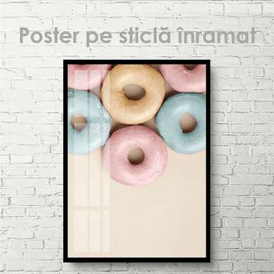 Poster - Gogoașele dulci, 60 x 90 см, Poster inramat pe sticla