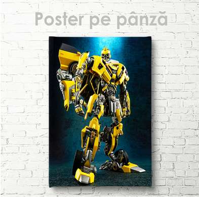 Poster - Robot Transformer - Bumblebee, 60 x 90 см, Framed poster on glass