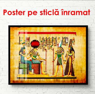 Poster - Egyptian history, 90 x 60 см, Framed poster, Vintage