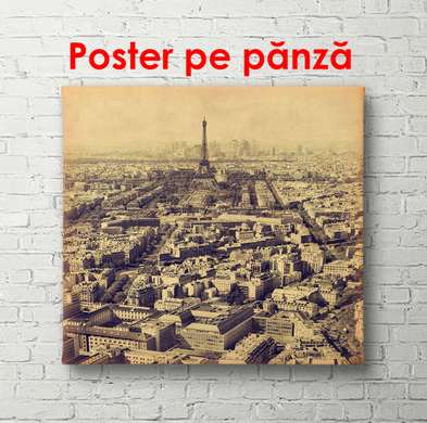 Poster - Podul negru al Londrei, 100 x 100 см, Poster înrămat, Vintage