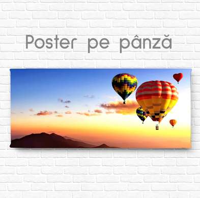 Постер - Воздушные шары в горах