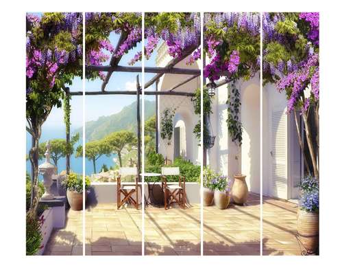 Screen - Lilac trees on the terrace., 3