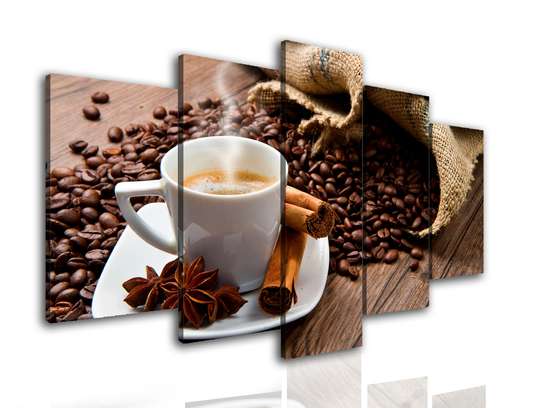 Modular picture, Coffee Paradise., 108 х 60