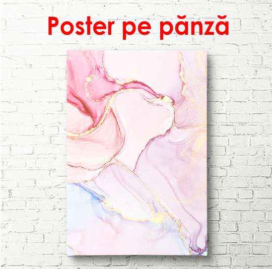 Poster - Pink abstraction, 30 x 45 см, 30 x 60 см, Canvas on frame, Abstract