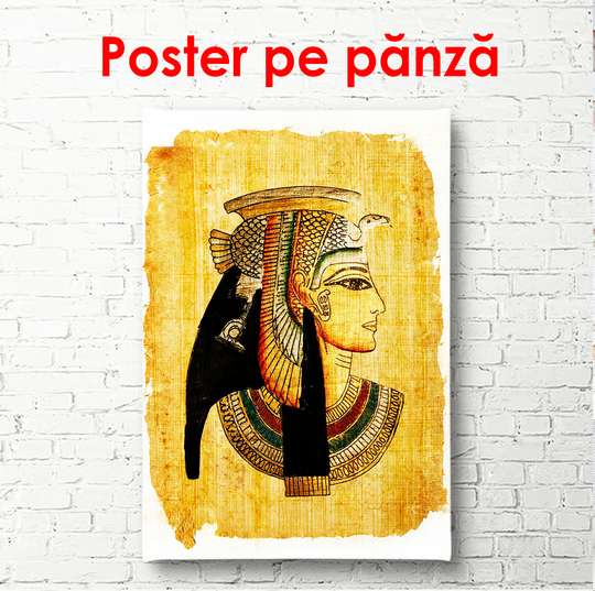 Постер - Старинная фотография Клеопатры, 60 x 90 см, Постер в раме