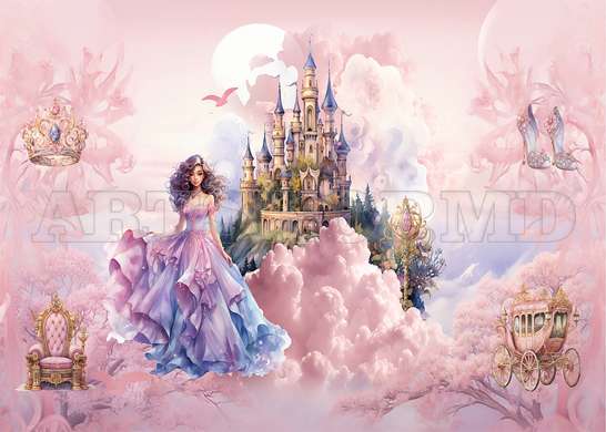 Wall Mural - The princess and the castle