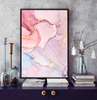Poster - Pink abstraction, 60 x 90 см, 45 x 90 см, Framed poster on glass, Abstract