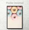 Poster - Sweet donuts, 30 x 45 см, Canvas on frame