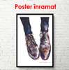 Постер - Мужские туфли, 30 x 45 см, Холст на подрамнике, Разные