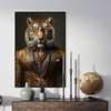 Poster - Elegant tiger, 30 x 45 см, Canvas on frame, Animals