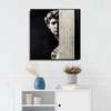 Poster - Ancient Roman sculpture, 100 x 100 см, Framed poster on glass, Black & White