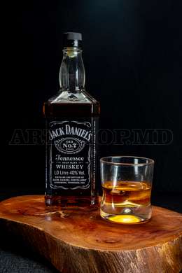 Poster - Whisky Jack Daniels, 30 x 45 см, Panza pe cadru, Alimente și Băuturi