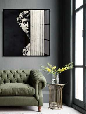 Poster - Ancient Roman sculpture, 40 x 40 см, Canvas on frame