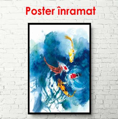 Poster - Japanese pond, 60 x 90 см, Framed poster, Different