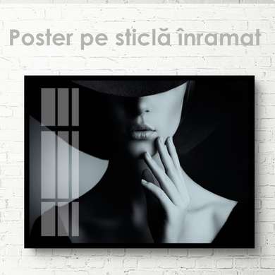 Постер - Нежность, 45 x 30 см, Холст на подрамнике, Черно Белые