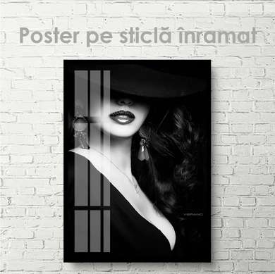 Poster - Mysterious Lady, 30 x 45 см, Canvas on frame, Nude
