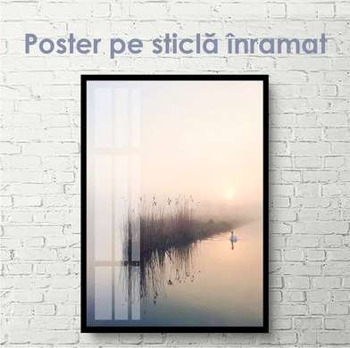 Poster - The element of appeasement, 45 x 90 см, Framed poster on glass, Nature
