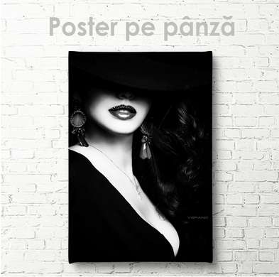 Poster - Mysterious Lady, 30 x 45 см, Canvas on frame, Nude