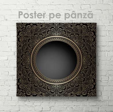 Poster - Gold pattern, 40 x 40 см, Canvas on frame