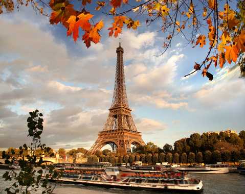 Poster, Autumn Paris with a view of the Eiffel Tower - Horoshop demo-store