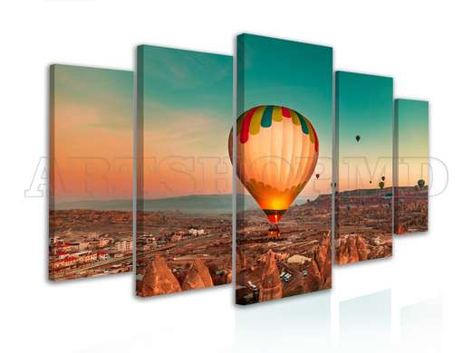 Modular picture, The hot air balloon, 108 х 60