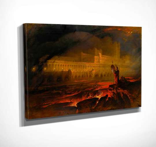 Постер - Огонь царствует, 45 x 30 см, Холст на подрамнике