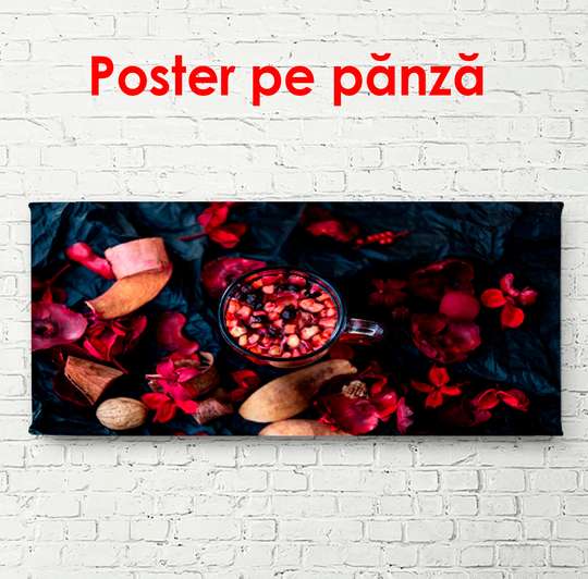 Poster - Red drink, 90 x 60 см, Framed poster