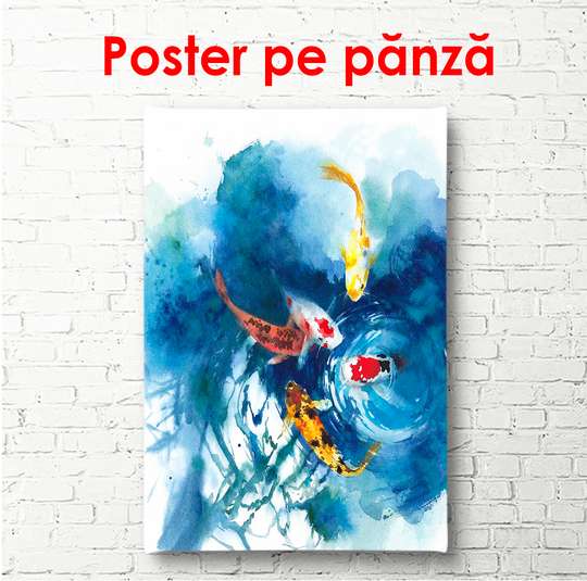 Poster - Japanese pond, 60 x 90 см, Framed poster