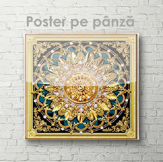 Poster - Luxurious abstract pattern, 40 x 40 см, Canvas on frame, Abstract