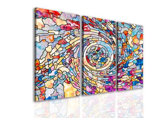 Tablou Pe Panza Multicanvas, Fantezie multicoloră., 70 x 50