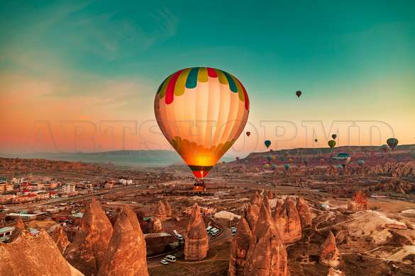 Modular picture, The hot air balloon, 108 х 60