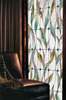 Window Privacy Film, Decorative stained glass window with leaves, 60 x 90cm, Matte, Window Film