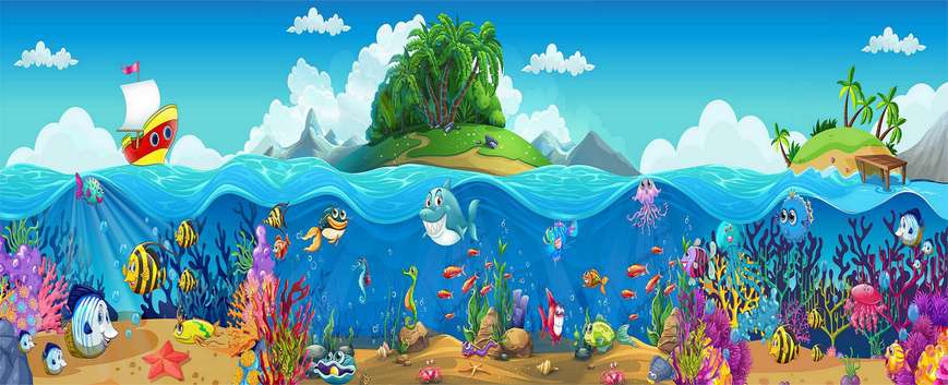 Wall Mural - Underwater world