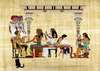 Постер - Фотография на светлом пергаменте с Египтянами, 90 x 60 см, Постер в раме, Винтаж