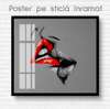 Poster - The Kiss, 100 x 100 см, Framed poster on glass