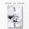 Постер - Современный принт девушке, 30 x 45 см, Холст на подрамнике