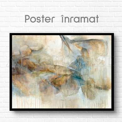 Poster - Modern art, 90 x 60 см, Framed poster on glass, Abstract