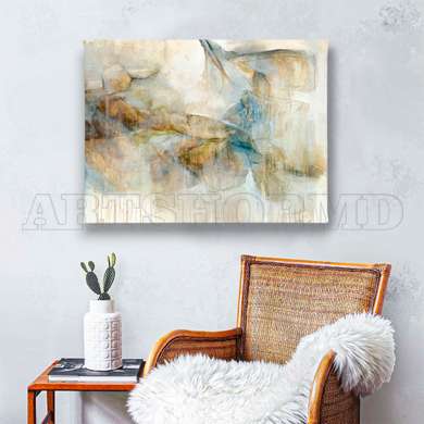 Poster - Modern art, 90 x 60 см, Framed poster on glass, Abstract