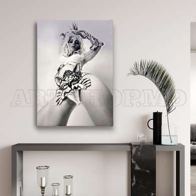 Poster - Inspiration for a photographer, 30 x 45 см, Canvas on frame, Nude