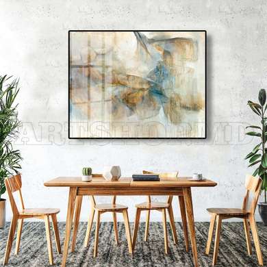 Poster - Modern art, 90 x 60 см, Framed poster on glass, Abstract