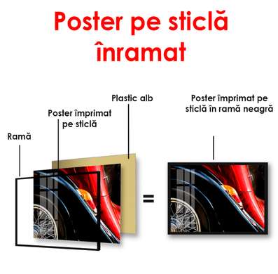 Poster - Car, 90 x 60 см, Framed poster, Transport