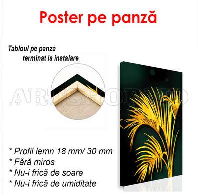 Poster - Palmier solar, 60 x 90 см, Poster înrămat, Glamour