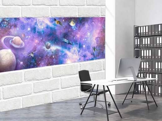Wall Mural - Purple universe