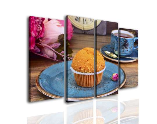 Modular picture, Orange cupcake., 198 x 115