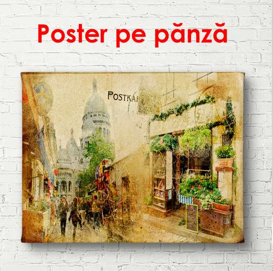 Poster, O curte frumoasă din Provence, 90 x 45 см, Poster înrămat