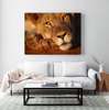 Poster, Lioness, 90 x 60 см, Framed poster on glass, Animals